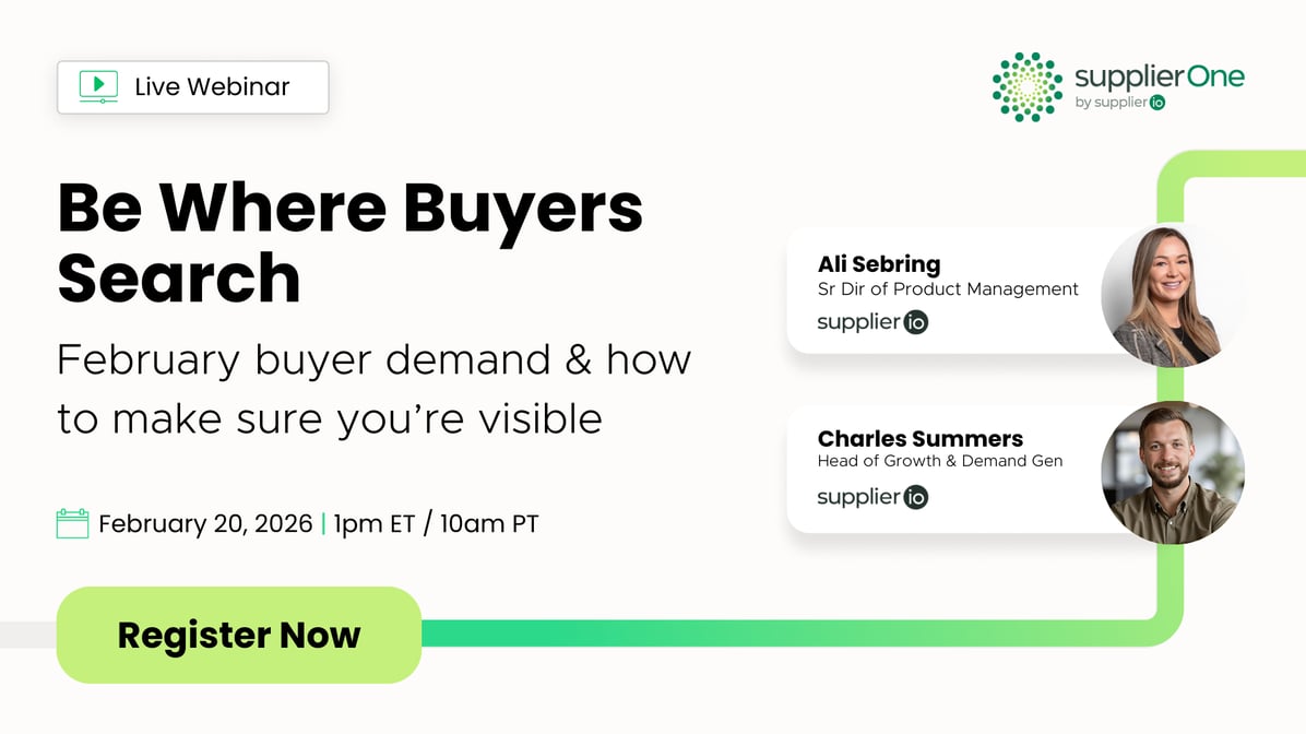 Live webinar: Be Where Buyers Search: February buyer demand &amp; how to make sure you're visible - Register Today